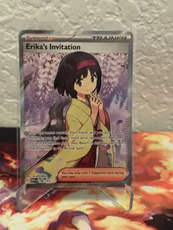 Erika's Invitation - Pokemon Scarlet & Violet 151 196/165 Full Art Ultra Rare - Image 1