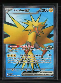 Pokemon 2023 Scarlet & Violet 151 Zapdos EX FA #192/165 - Image 1