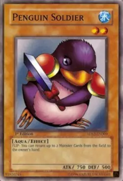 Yugioh! MP Penguin Soldier - 5DS2-EN009 - Common - 1st Edition Moderately Played - Image 1