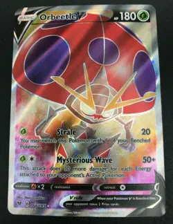 Orbeetle V 166/185 FULL ART ULTRA RARE Pokemon SWSH Vivid Voltage NM 2020 - Image 1