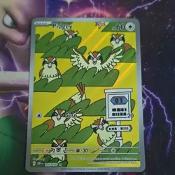 Pidgey 207/197 SV03 Obsidian Flames Full Art Holo Illustration Rare Eng 2023 - Image 1