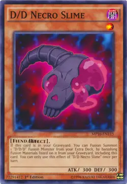 Yugioh! MP D/D Necro Slime - MP16-EN115 - Common - 1st Edition Moderately Played - Image 1