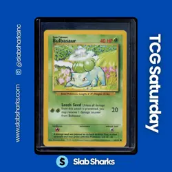 1999 POKEMON BASE SET UNLIMITED #44/102 BULBASAUR - Image 1