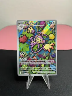 Ambipom 107/094 Pokemon Me02: Phantasmal Flames Illustration Rare Full Art Holo - Image 1