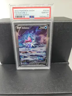 2023 POKEMON SWORD & SHIELD CROWN ZENITH #GG38 FULL ART/SUICUNE V PSA 10 - Image 3