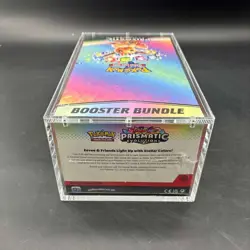Pokemon TCG S&V Prismatic Evolutions Booster Bundle Display Case w/Acrylic Case - Image 3