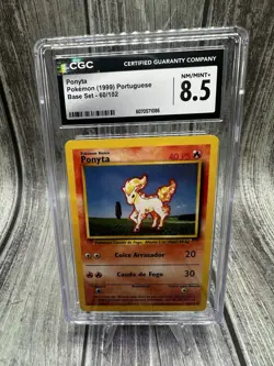 Ponyta Pokemon (1999) Portuguese Base Set - 60/102 Cgc 8.5 Nm/Mt+ - Image 1