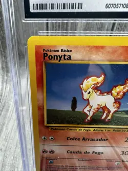 Ponyta Pokemon (1999) Portuguese Base Set - 60/102 Cgc 8.5 Nm/Mt+ - Image 4