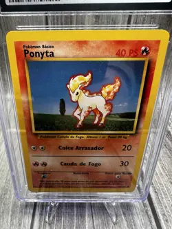 Ponyta Pokemon (1999) Portuguese Base Set - 60/102 Cgc 8.5 Nm/Mt+ - Image 5