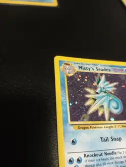 Pokemon TCG Vintage 3 X holo Lot Misty’s Seadra LP - Vaporeon MP -Lapras LP - Image 3