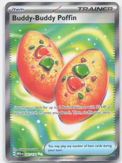 Buddy-Buddy Poffin 167/132 Ultra Rare Mega Evolution Pokemon NM/M - Image 1
