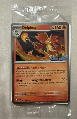 Delphox 013/086 Stamped Chaos Rising SEALED Cosmos Holo Promo Pokemon - Image 1