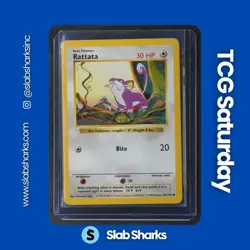 1999 POKEMON BASE SET SHADOWLESS #61/102 RATTATA - Image 1