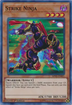 x3 Strike Ninja - SHVA-EN021 - Super Rare - 1st Edition Yu-Gi-Oh! M/NM - Image 1
