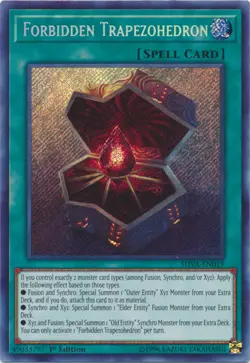 x3 Forbidden Trapezohedron - SHVA-EN019 - Secret Rare - 1st Edition Yu-Gi-Oh! M/ - Image 1