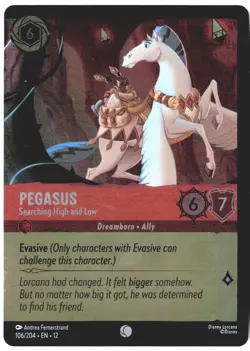 Disney Lorcana TCG Pegasus Searching High And Low 106/204 Foil Wilds Unknown - Image 1