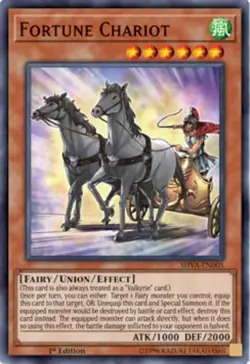 x3 Fortune Chariot - SHVA-EN005 - Super Rare - 1st Edition Yu-Gi-Oh! M/NM - Image 1