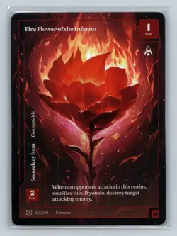 Wonders of the First Existence Fire Flower of the Inferno Formless Foil Unc - Image 1