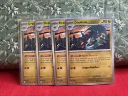 4x Drakloak 072/131 Prismatic Evolutions Playset NM Pokemon Card - Image 1