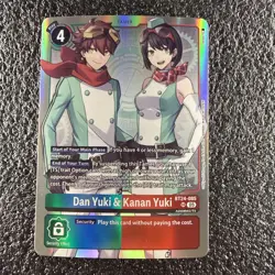 Digimon Card Game Dan Yuki & Kanan Yuki BT24-085 Super Rare NM - Image 1