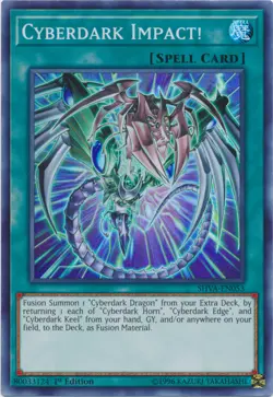 x3 Cyberdark Impact! - SHVA-EN053 - Super Rare - 1st Edition Yu-Gi-Oh! M/NM - Image 1