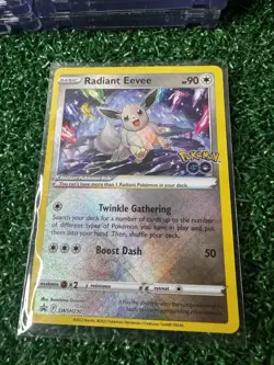 Pokemon TCG Radiant Eevee SWSH230 Sword & Shield Promo Card in NM Condition - Image 1