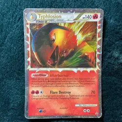 Pokemon TCG Typhlosion Prime Promo Holo Card HGSS09 HGSS Stage 2 HP140 Eng - Image 1