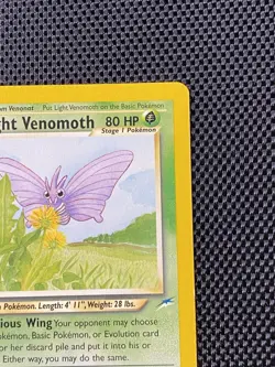 Pokemon Card - Light Venomoth Neo Destiny 53/105 Uncommon 1st Edition LP+ - Image 3