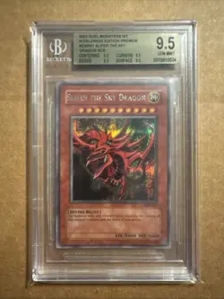 Yu-Gi-Oh Slifer the Sky Dragon Secret Rare Card GBI-001 BGS 9.5 Gem Mint - Image 1