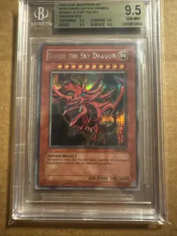 Yu-Gi-Oh Slifer the Sky Dragon Secret Rare Card GBI-001 BGS 9.5 Gem Mint - Image 3
