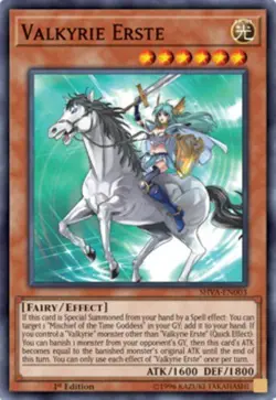 x1 Valkyrie Erste - SHVA-EN003 - Super Rare - 1st Edition Yu-Gi-Oh! M/NM - Image 1