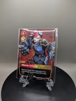 Vi Piltover Enforcer - Riftbound Regional Prize Wall Plated Metal Card SEALED - Image 1