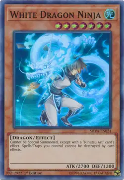 x3 White Dragon Ninja - SHVA-EN024 - Super Rare - 1st Edition Yu-Gi-Oh! M/NM - Image 1