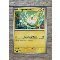 Pokemon Togedemaru 054/142 - SV07: Stellar Crown Uncommon Regular Card NM - Image 1
