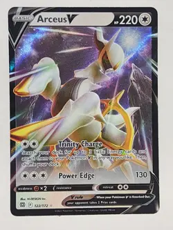 Arceus V 122/172 Ultra Rare Holo Foil Pokemon Card Brilliant Stars NM/LP - Image 1