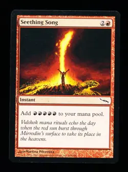 * * 1x Seething Song x1 * * Mirrodin MTG Close to NM Near Mint - Image 1