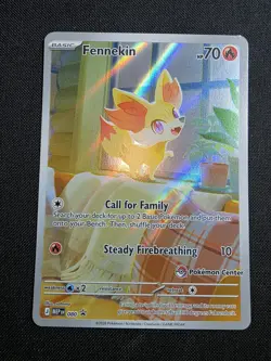 Fennekin 080/086 ME04: Chaos Rising Pokemon Center Stamp - Image 1