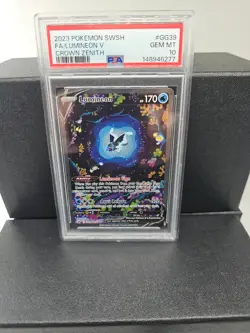 2023 POKEMON SWORD & SHIELD CROWN ZENITH #GG39 FULL ART/LUMINEON V PSA 10 - Image 3