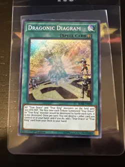 *** DRAGONIC DIAGRAM *** 1ST EDITION SECRET RARE BLRR-EN096 (MINT/NM) YUGIOH! - Image 1