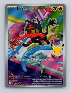 Litten 044 2026 Pokemon Mega Evolutions Partner 1 Black Star Promo Card NM+ (b) - Image 1
