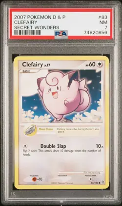 Pokemon TCG Clefairy Secret Wonders 83/132 Regular Common PSA 7 NM - Image 1