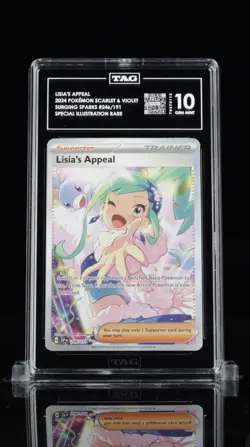 💫Pokemon TCG: Lisia’s Appeal SIR 246/191 - Surging Sparks - TAG GEM MINT 10 - Image 1
