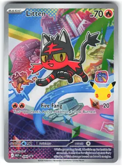 POKEMON LITTEN 044 ME: MEGA EVOLUTION PROMO HOLO NM - Image 1