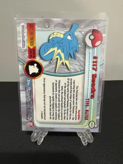 2000 Topps Pokemon TV Animation Edition Series 2 Silver Foil Seadra #117 - Image 2