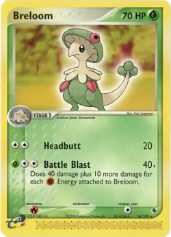 Breloom - 16 - Ruby and Sapphire (RS) 2003 - Pokemon - English - Image 1