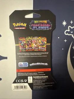Pokemon TCG Phantasmal Flames Sleeved Booster Pack Factory Sealed - Image 2