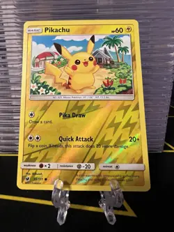 Pokemon Pikachu 30/111 Reverse Holo Crimson Invasion LP/NM English - Image 1