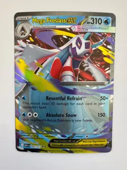 MEGA FROSLASS EX 047/217 ASCENDED HEROES DOUBLE RARE POKEMON NM/M - Image 1