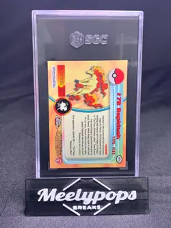 Rapidash 2000 Topps Chrome Pokemon T.V. Animation #78 SGC 10 GM - Image 2