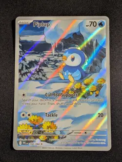 Pokemon Piplup 098/094 illustration Rare Me02: Phantasmal Flames NM - Image 1